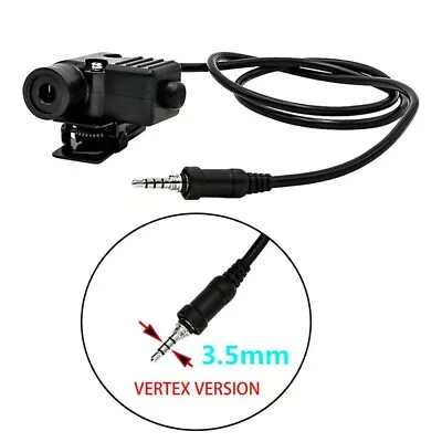 NEW 3.5mm 1pin U94 PTT Tactical Headset Adapter Plug For Yaesu Vertex VX-6R • $17.95