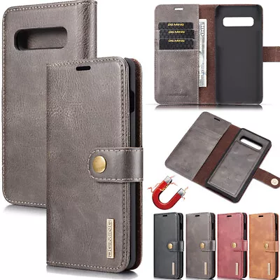 For Samsung S7 S21+ A12 A22 A32 A52 Removable Magnetic Leather Wallet Case Cover • $17.89