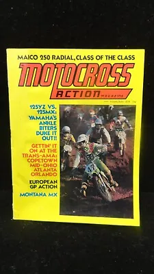 Motocross Action FEB 1974 Vintage Motorcycle Magazine YAMAHA 125 YZ  MAICO 250 • $39.95