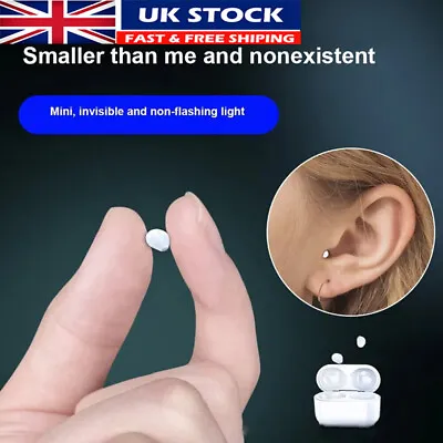 UK NEW Mini Earbuds Invisible Sleep Headphone Bluetooth 5.2 Earphones Wireless • £5.89