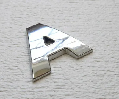 Silver *full Metal* 3d Self-adhesive Car Badge Home Emblem Sticker • $1.63