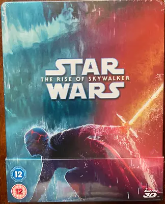 $51.12 • Buy Star Wars The Rise Of Skywalker 2D + 3D Blu-ray Steelbook 2019 Sci-Fi Movie BNIB