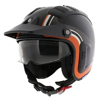 Shark X-Drak 2 Trial Helmet Hister Matt Black Anthracite Orange KAO • $105.13