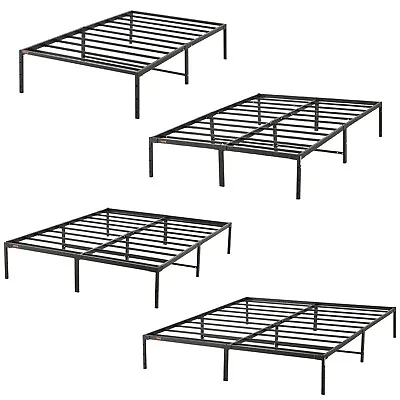 VEVOR Full/King/Queen/Twin Size Bed Frame Metal Bed Frame Platform Noise Free • £57.59