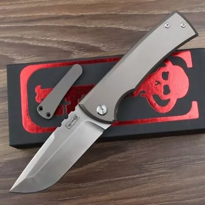 New M390 Steel Blade TC4 TITANIUM Handle Survival Pocket Folding Knife FC167 • $72.89