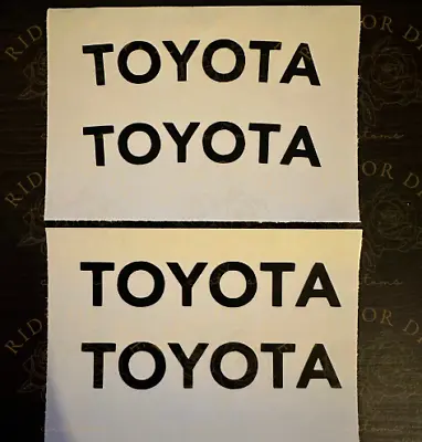 Toyota Brake Caliper Vinyl Decal Sticker  Set Of 4  (Front & Curved Rear) • $11.95