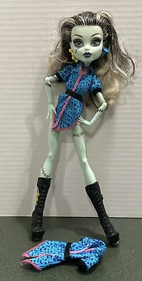 Monster High Doll Frankie Stein Scaris City Of Frights With Boots & Extra Shirt • $19.99