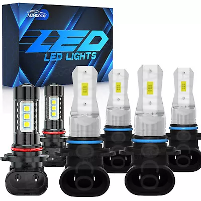 For GMC Sierra 1500 2500 3500 2003-2006 LED Headlight High/Low + Fog Light Bulbs • $39.99