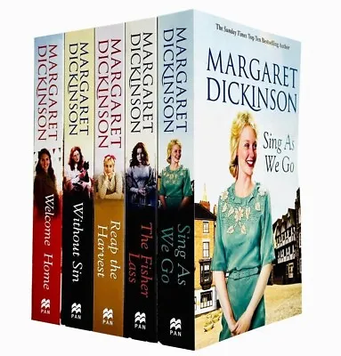 Margaret Dickinson Collection 5 Books Sing As We Go Fisher Lass Without Sin • £16.99