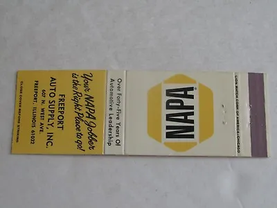 M534 Vintage Matchbook Cover Napa Freeport IL Illinois • $4.98