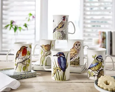 £21.95 • Buy Set Of 6 British Bird Fine China Coffee Tea Mugs Cups Set Home Kitchen Drinkware
