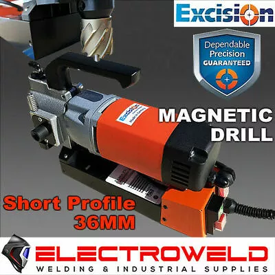 EXCISION EM 32 Compact 240V 36mm Magnetic Base Drill Low Profile Hole EM32-18710 • $2409.91