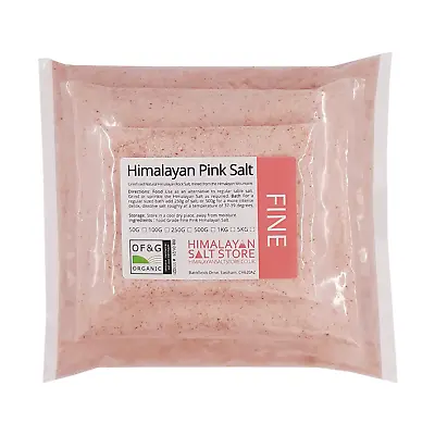 PINK HIMALAYAN ROCK SALT | FINE | 1.9KG NET | ORGANIC | Food Bath Salt 2kg Gross • £5.94