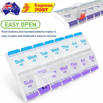 7 Day Weekly Pill Box Medicine Tablet Organizer Dispenser Container Large Case • $16.81
