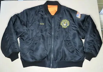 Federal Correctional Institution Bastrop TX Men's Jacket 2XL Military Flight MA1 • $38.95