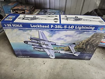 TRUMPETER  1/32nd  LOCKHEED P-38L-5-LO LIGHTNING MODEL KIT 02227 • $99.99