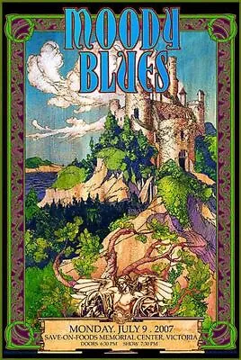 Moody Blues - Victoria B.C. Concert - Signed By Bob Masse - Concert Poster • $26.24