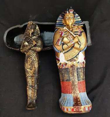 Ancient Egyptian Antiquities Tutankhamun's Coffin And The Ushabti Mummy Statue • $200