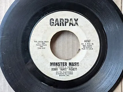  HALLOWEEN 45: MONSTER MASH/MONSTERS' MASH PARTY Bobby Boris Pickett GARPAX • $7.99