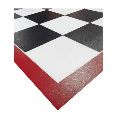 G-Floor Checkered Flag Imaged Parking Mat Durable US Made Mud Snow Protection • $215.99