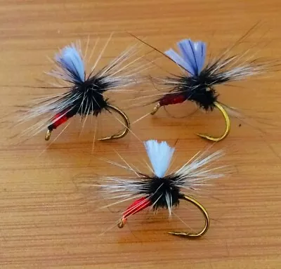 Quality Trout Flies - Qty 3 Pseudo Mosquito Midge - #10 Barbed Hooks - Free P&P • $3.98