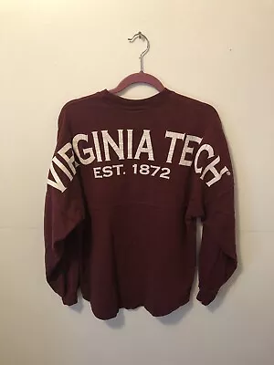 90’s Vintage Virginia Tech Maroon Spirit Jersey Size Small Made In USA • $35