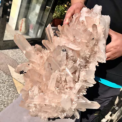 41.36LB Large Natural Clear White Quartz Crystal Cluster Energy Healing Specimen • $51