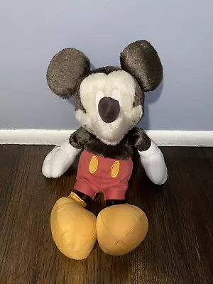 Walt Disney - Mickey Mouse Plush Vintage Style With Brown Fur Rare Disney Exclu. • $12.69