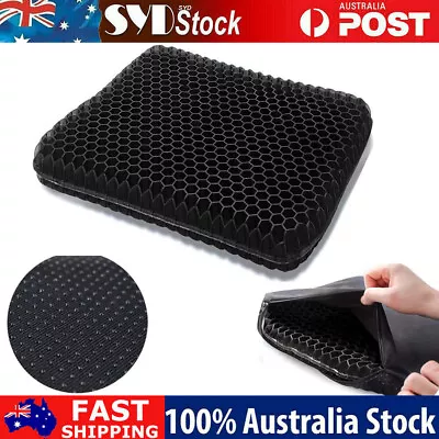 Gel Chair Seat Cushion For Lower Back Pain Pressure Relief Wheelchair Office Car • $25.85