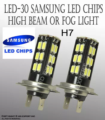 ICBEAMER H7 12V 30W Xenon Super White Headlight/ Fog Halogen Bulbs B381 • $6.99