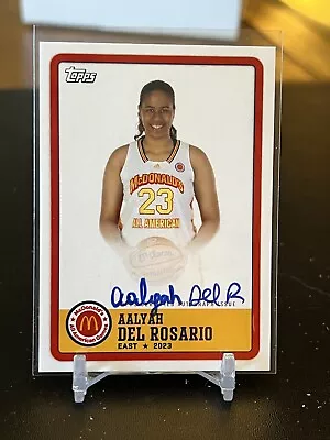 Aaliyah Del Rosario 2023 Topps McDonald’s Gameday On Card Auto SP LSU Tigers • $3.24