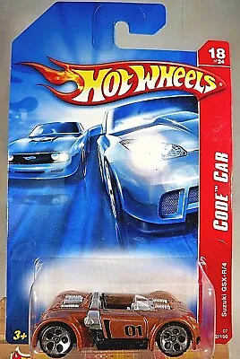 2007 Hot Wheels #102 Code Car 18/24 SUZUKI GSX-R/4 Brown W/Chrome 5Dot Spokes • $7.40
