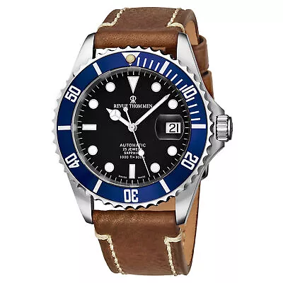 Revue Thommen Men's 17571.2535 'Diver' Black Dial Swiss Automatic Watch • $550