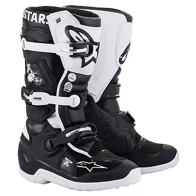 $219.95 • Buy Alpinestars Tech 7s Le Dialed 21 Mx Boots - Black/white/black - Enduro/offroad