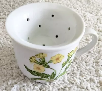 Vintage Floral Tea Cup With Removable Strainer • $15.92