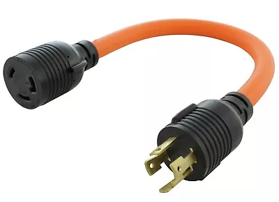 30 Amp NEMA L14-30P To 30 Amp NEMA L6-30R 250V Adapter Cord By AC WORKS® • $39.99