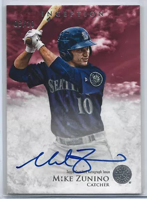 2013 Bowman Inception Prospect Auto Red /10 Mike Zunino Seattle Mariners RC • $0.99