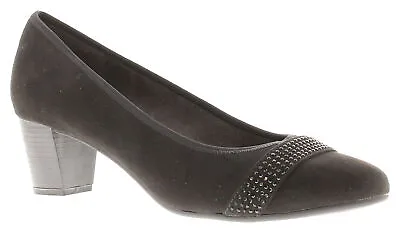 £32 • Buy Jana Womens Court Shoes Jocelyn Slip On Black UK Size
