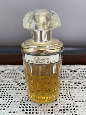 Vtg Balenciaga Quadrille 50ml Eau De Toilette Spray 90% Vol Parfum ~ 65 % Full • $75