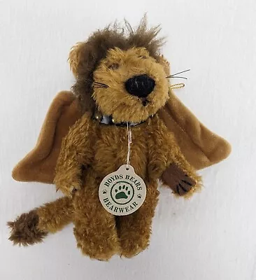 Vintage Boyds Regulus P Roar Angel Lion Plush 6  Miniature Stuffed Animal Collar • $11.24