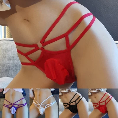$7.48 • Buy Sexy Men Body Strap Lingerie Bikini Thongs Briefs Sissy Pouch Panties Underwear