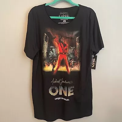 NWT RARE Michael Jackson ONE Cirque Du Soleil Thriller Shirt Top Women's Large • $29.99