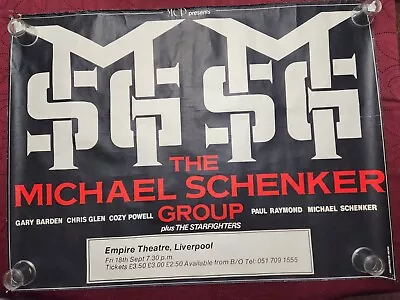 Vintage Michael Schenker Concert Poster 1981 Liverpool England • $55