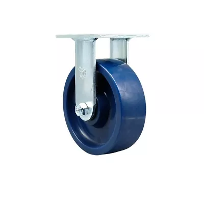 6 Inch Solid Polyurethane Wheel Rigid Caster With Ball Bearing Service Caster • $66.90