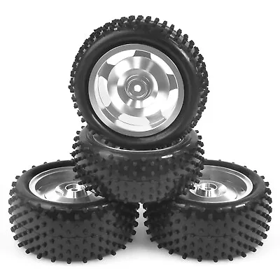 Aluminum Rim Tires W/Wheels For Tamiya TT02B 1/10 Off Road RC Buggy Car • $48.89