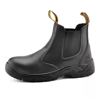 Safetoe Men Safety Shoes Steel Toe Work Boots Water Resistant Slip On Breathable • $41.99