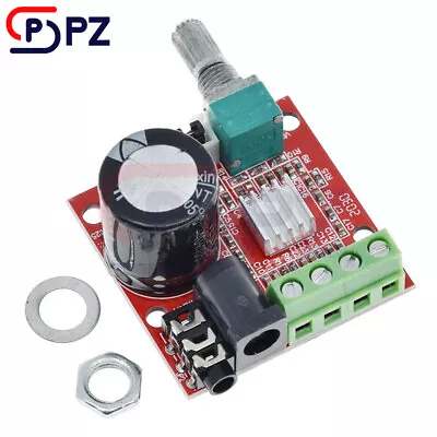 PAM8610 Mini 10W+10W Stereo Audio Power Amplifier Module Board W/ Volume Control • $2.99