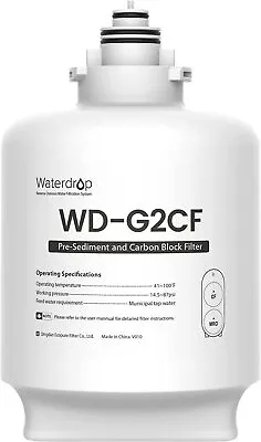Waterdrop WD-G2CF Filter 12-month Lifetime Used For Reverse Osmosis System • $29.99