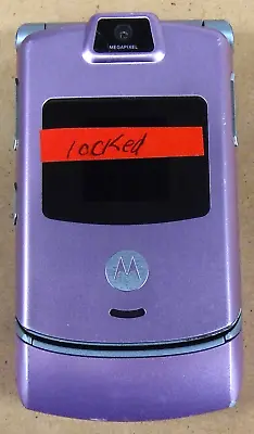 Motorola RAZR V3m - Pink And Silver ( Verizon ) Very Rare Flip Phone • $18.69