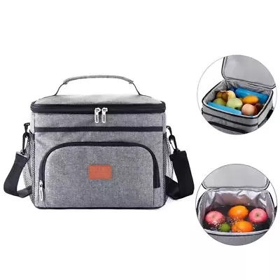 15L 24 Cans Large Insulated Picnic Lunch Bag Soft Cooler Bag For Camping Outdoor • £11.59